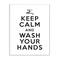 Stupell Industries Keep Calm & Wash Your Hands Phrase Bathroom Wall Art